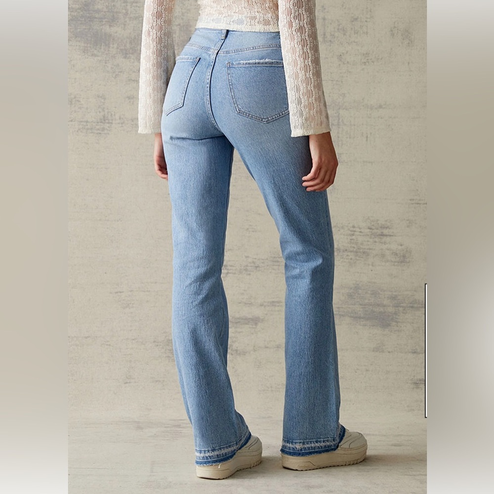 Pacsun eco light blue stretch high waisted bootcut jeans